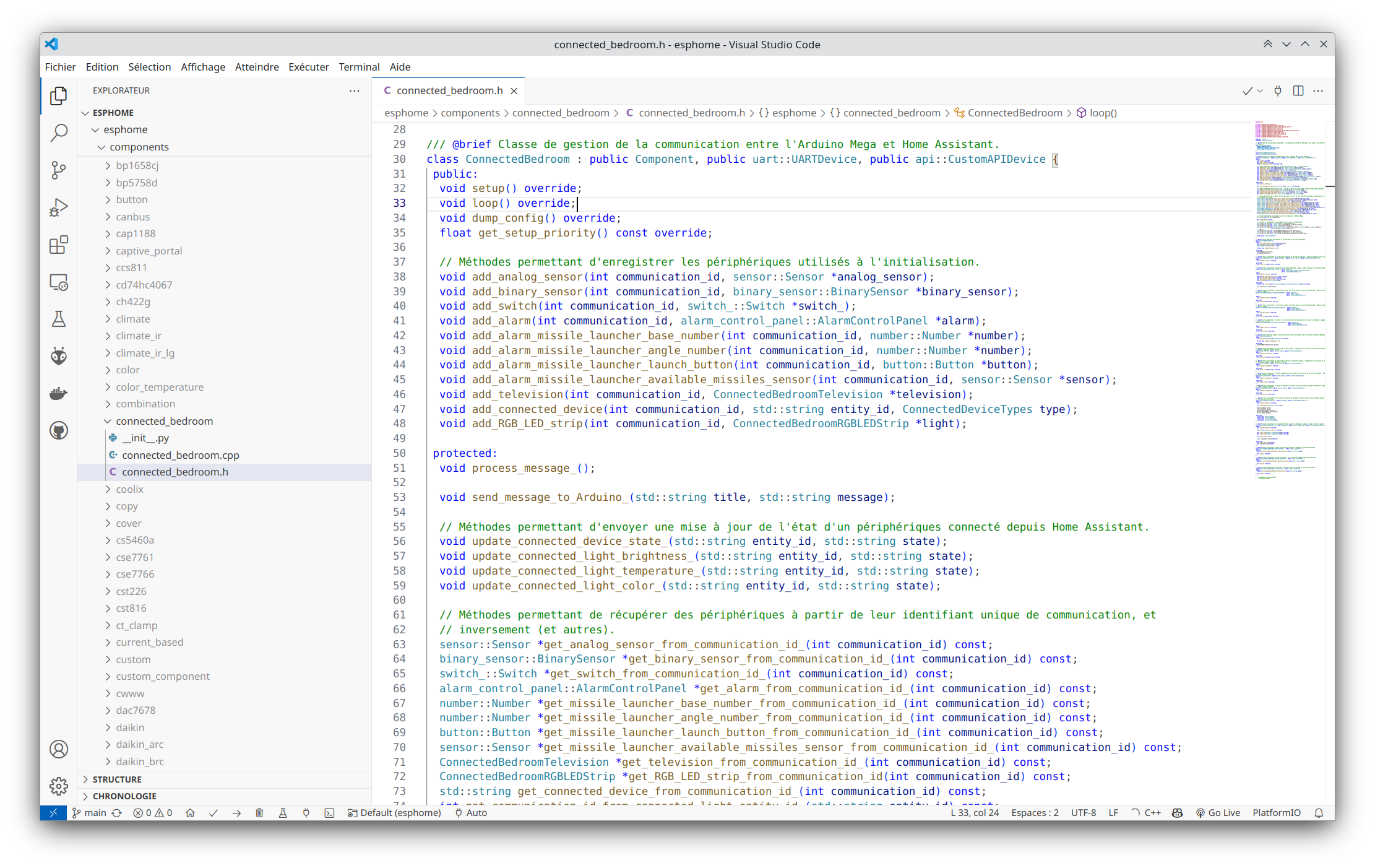 La connexion à Home Assistant