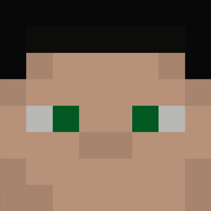 Une tête de jeux vidéo carrée et pixelisée.