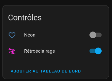 L'interface de Home Assistant.