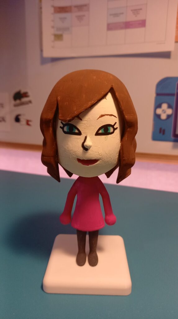 Une statuette de type Mii.